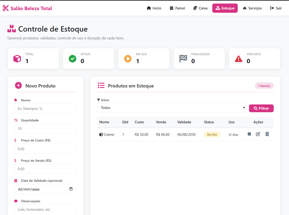 Fluxo de caixa